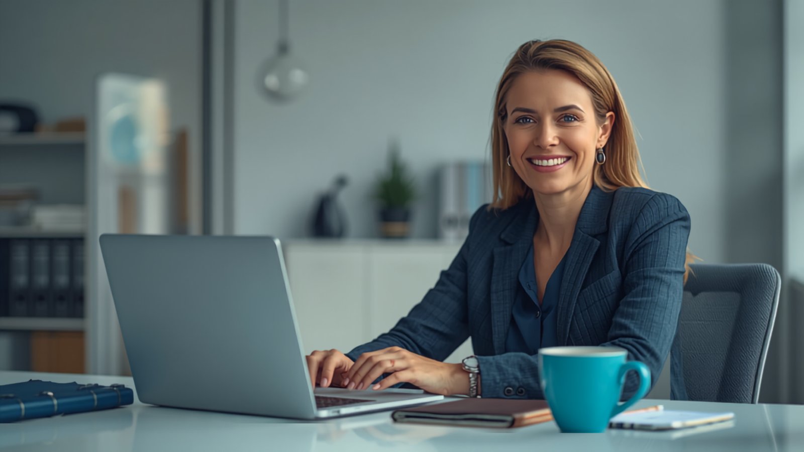 Responsable d’organisme de formation travaillant avec des dossiers bien organisés